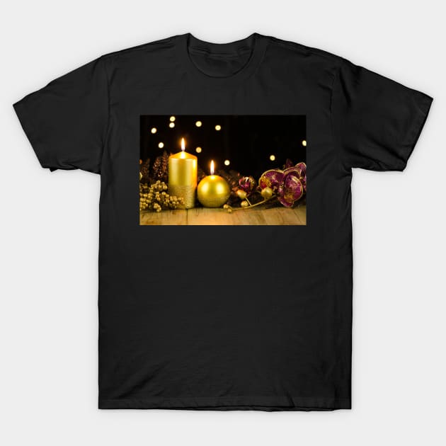 Christmas candles T-Shirt by homydesign